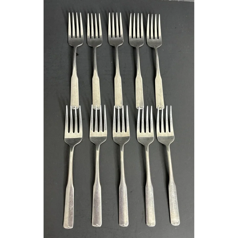 34 International Colonial Scroll Pieces Stainless Mark II Forks Knives Spoons